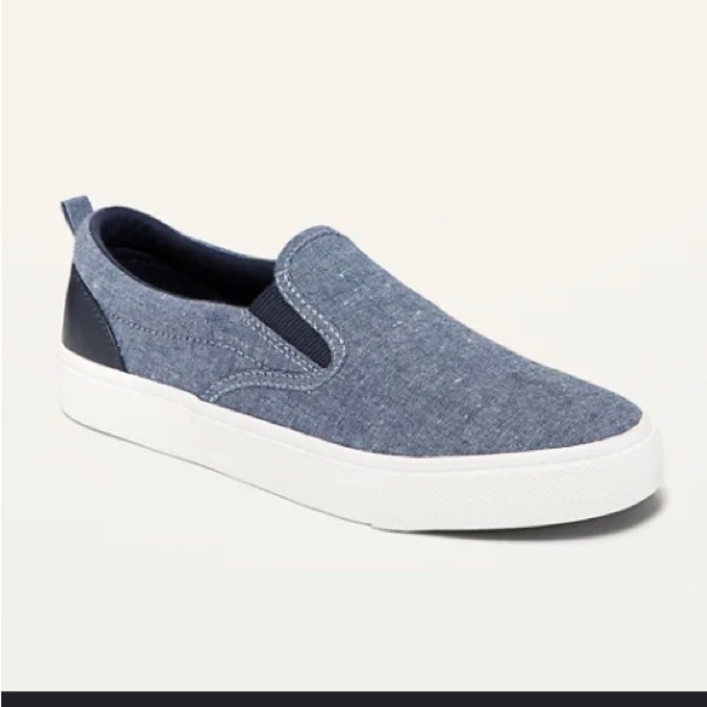 Old Navy gender neutral Chambray Slip-On Sneakers